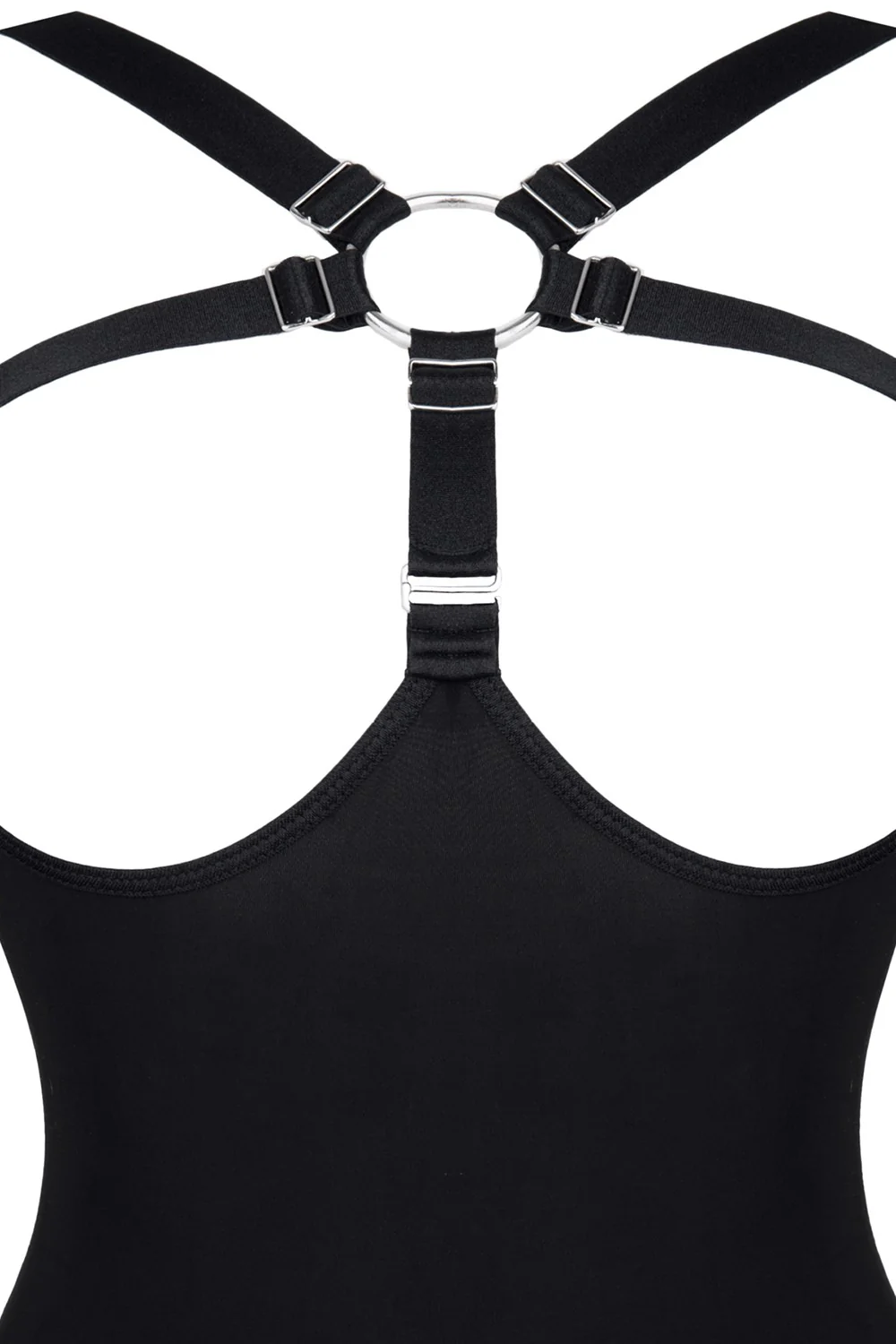 Black Rubber Band Bodysuit - Image 3