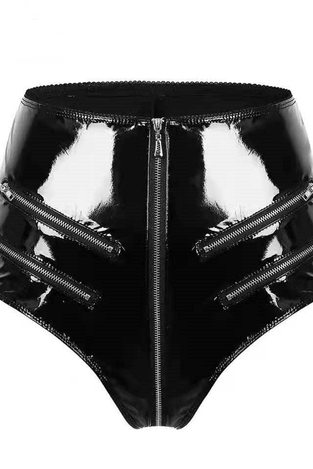 Crotch PVC Short Pants - Image 7