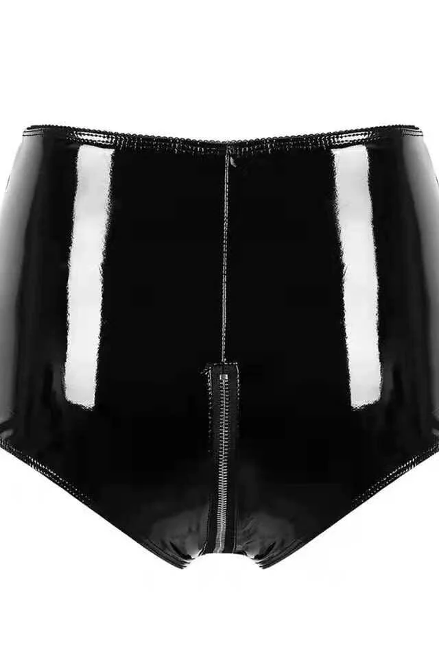 Crotch PVC Short Pants - Image 8