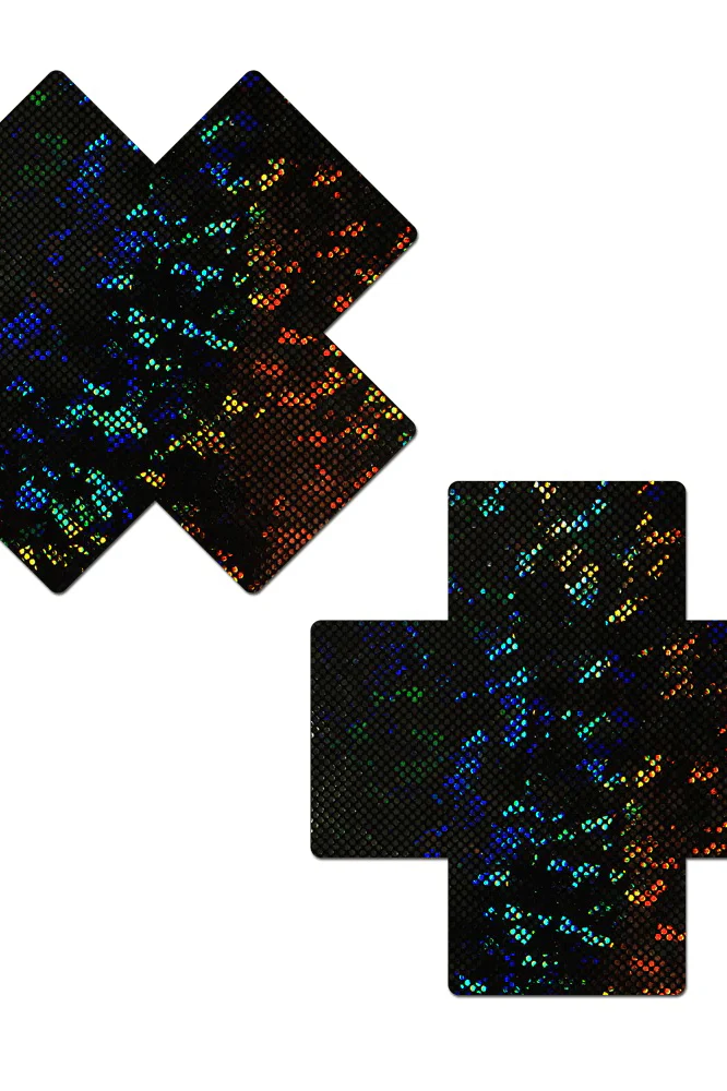 Glitter Cross Nipple Pasties - Plus X - Image 11
