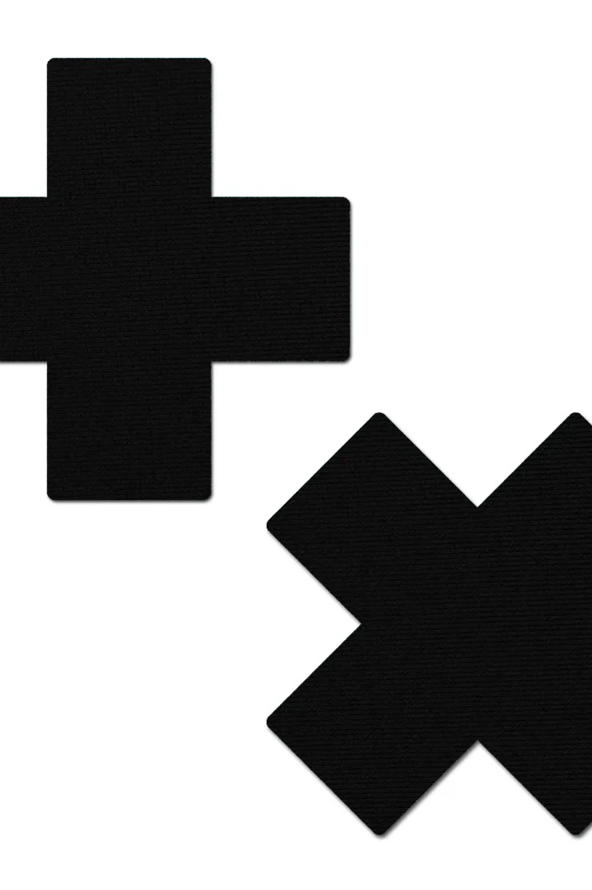 Glitter Cross Nipple Pasties - Plus X - Image 12