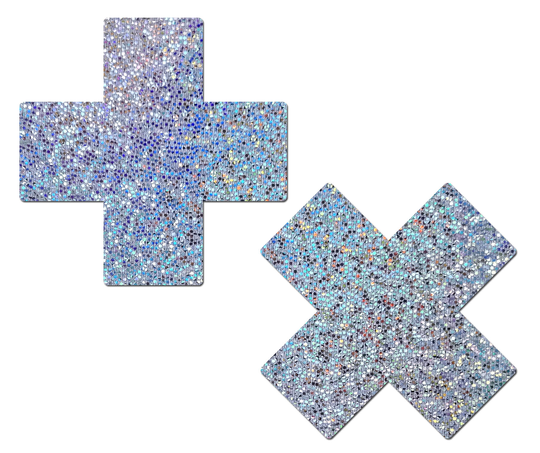 Glitter Cross Nipple Pasties - Plus X - Image 25