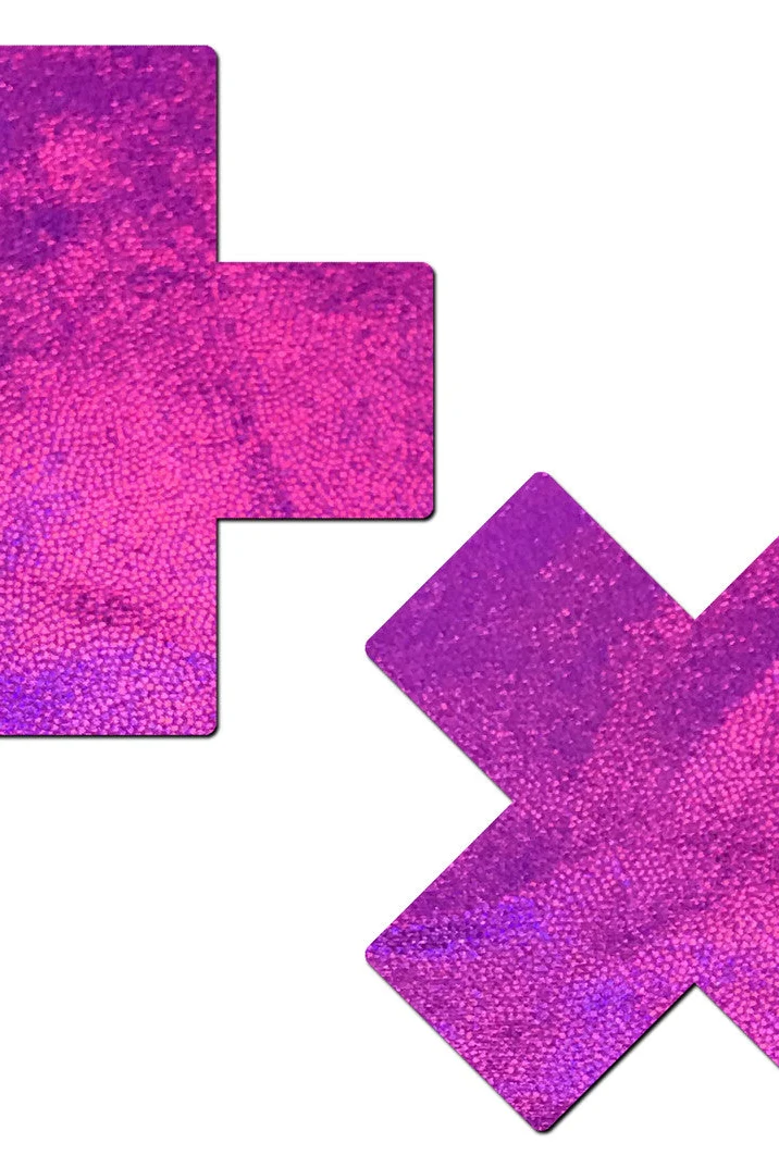 Glitter Cross Nipple Pasties - Plus X - Image 7
