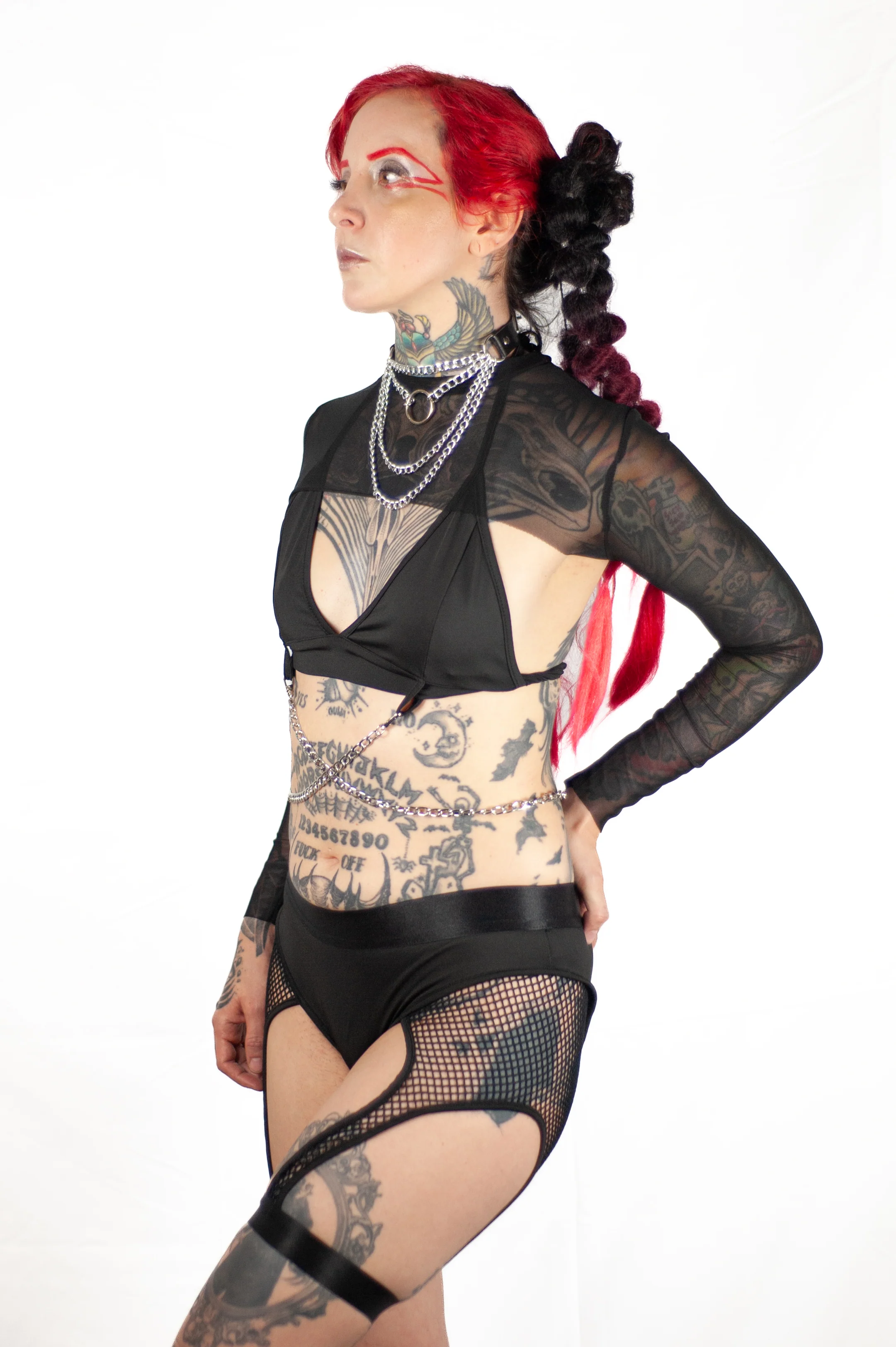 High Waist Fishnet Legging - Image 10