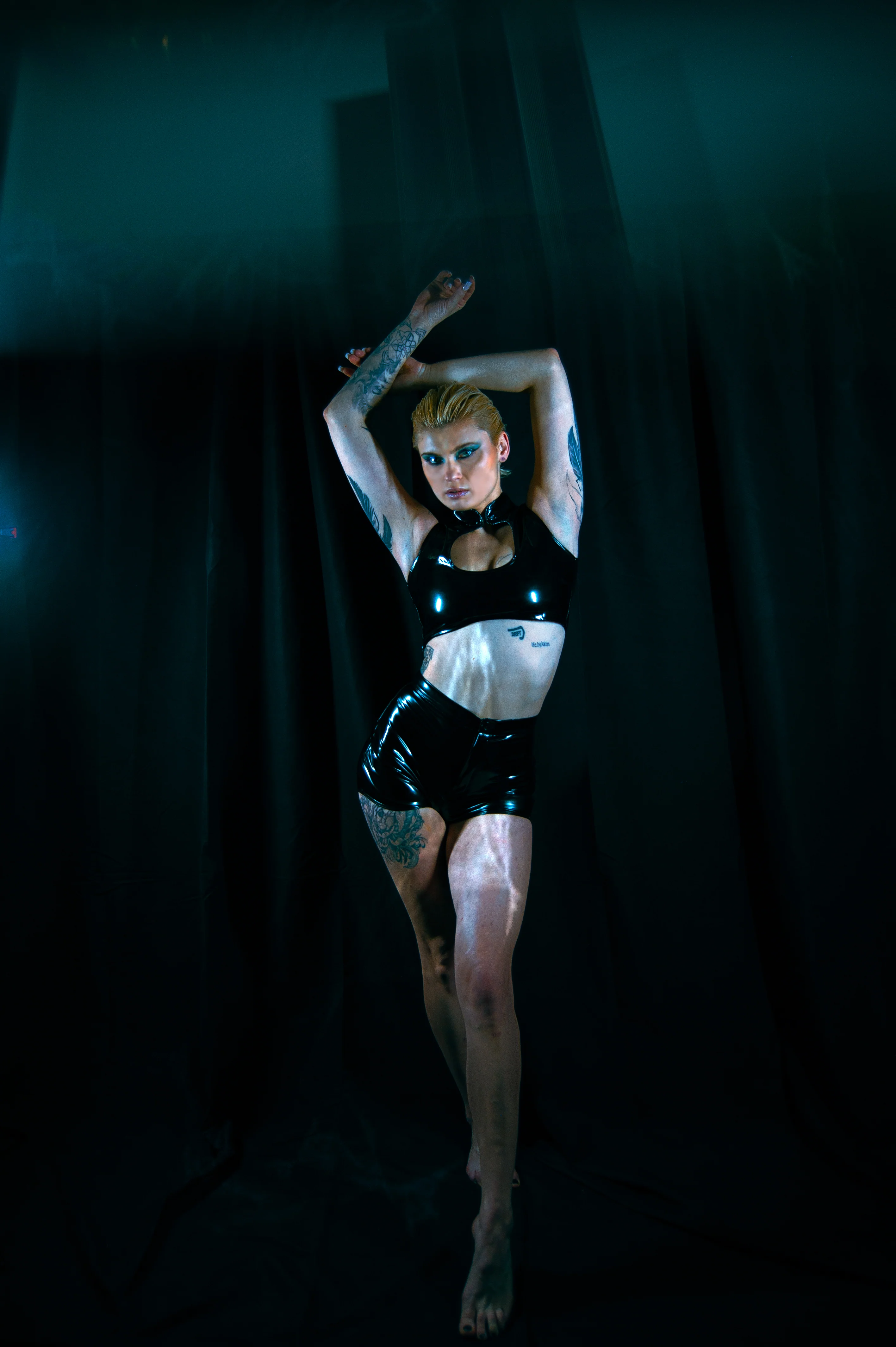Shiny Vest Deep U Top - Image 5