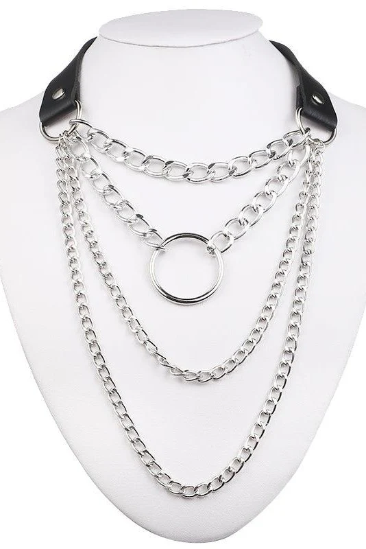 Layered Chain Necklace - Image 4