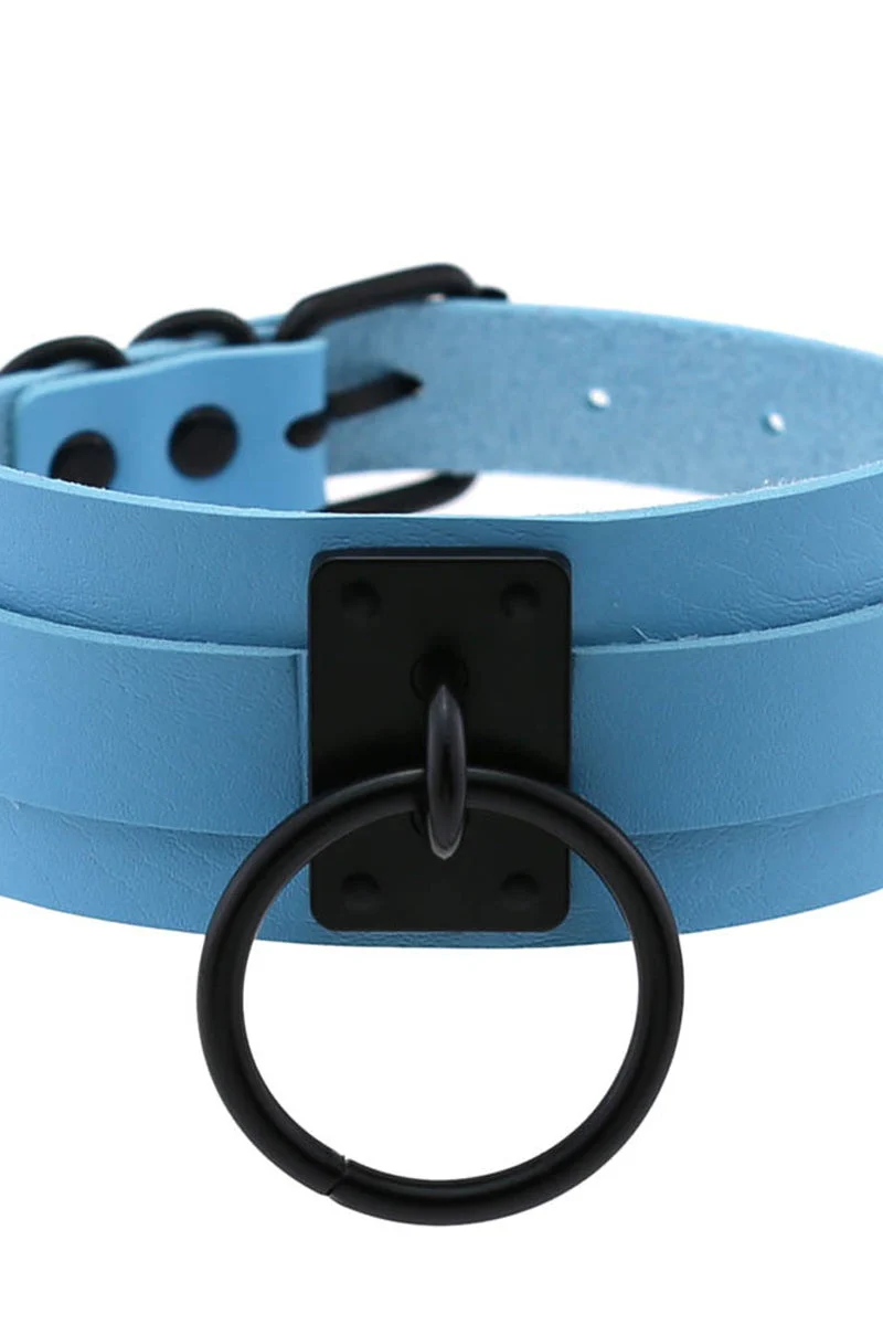 Leather Look Choker Collar - Image 9