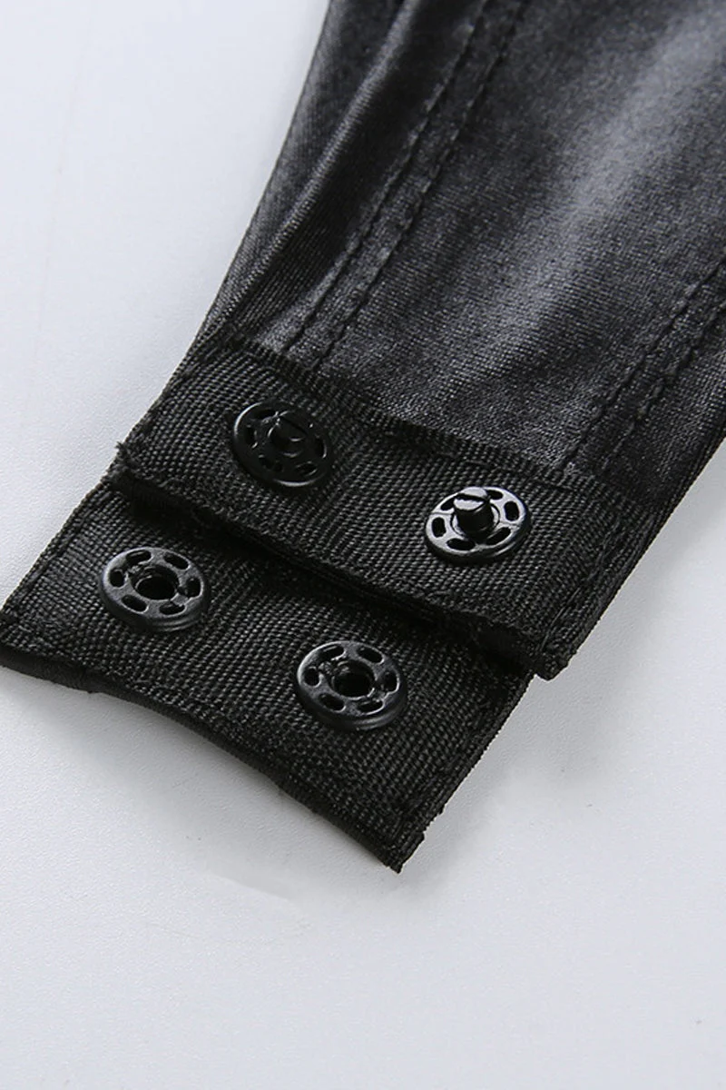 Tie-Up Patent Bodysuit - Image 7