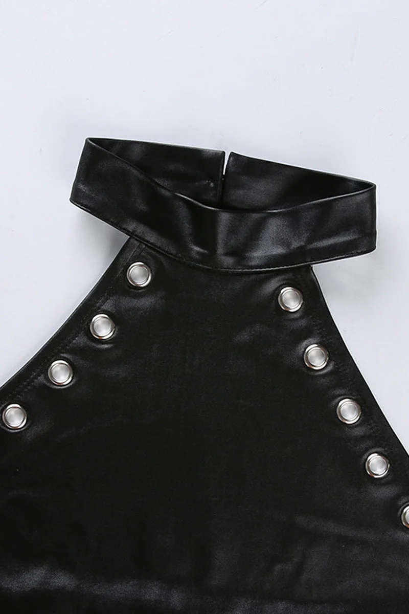 Tie-Up Patent Bodysuit - Image 9