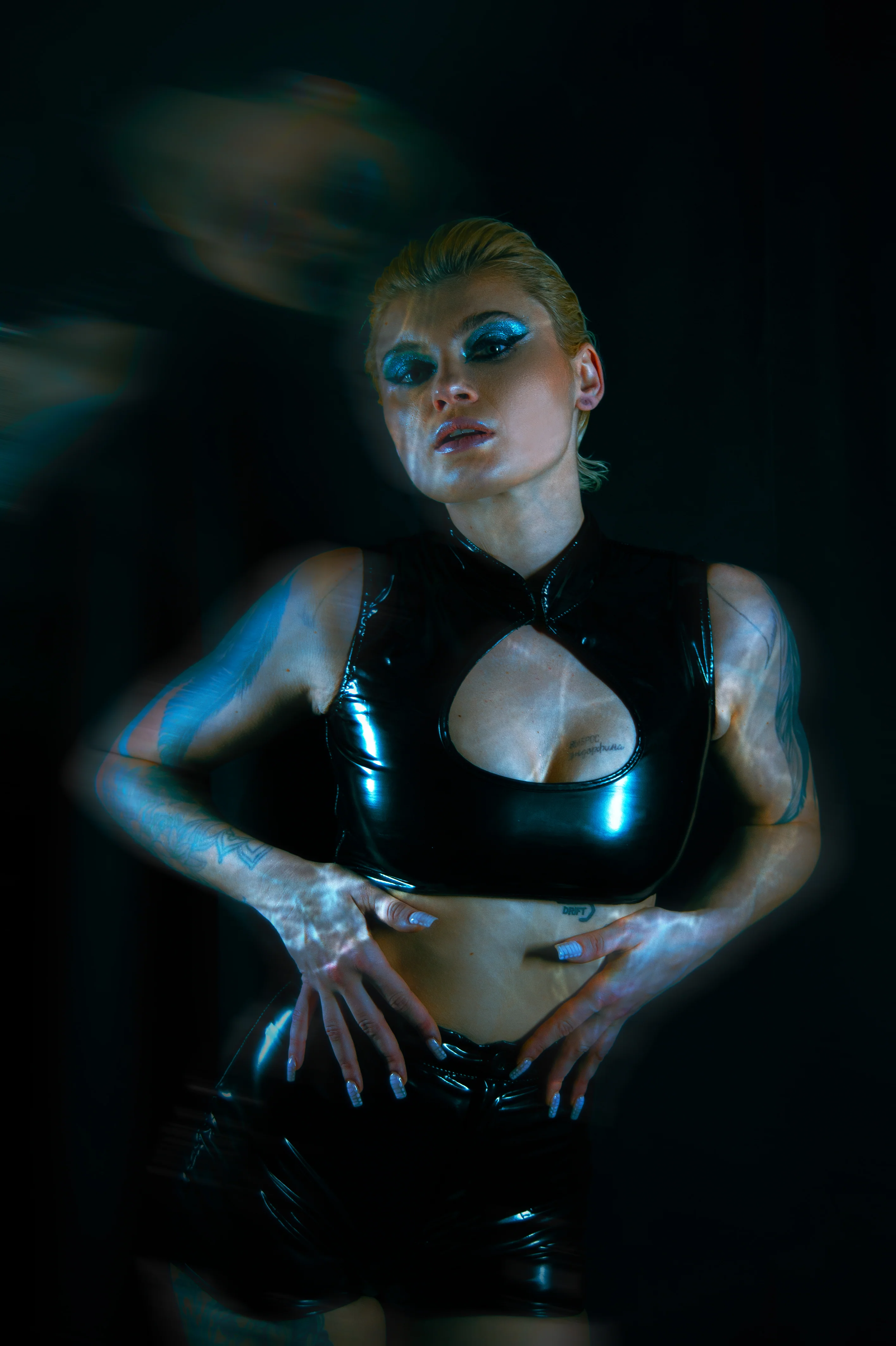Shiny Vest Deep U Top - Image 4