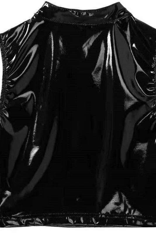 Shiny Vest Deep U Top - Image 7