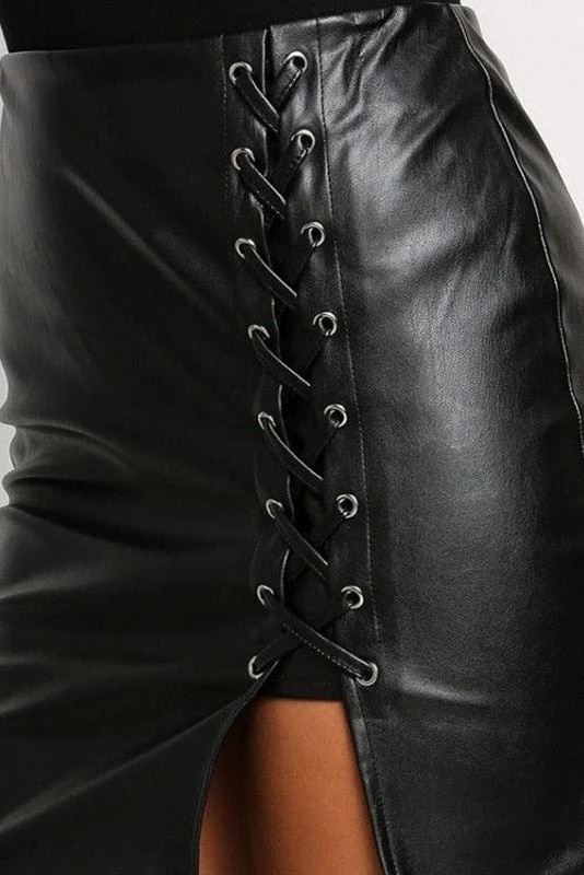 Split Mini Skirt - Image 5