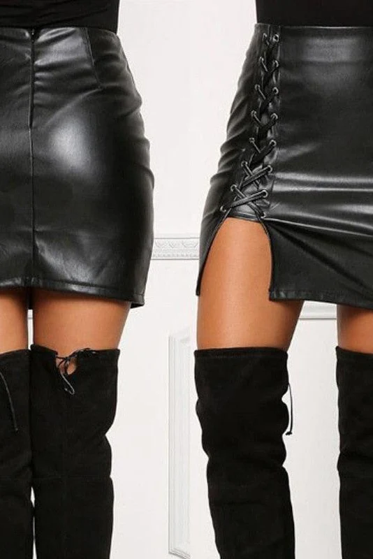 Split Mini Skirt - Image 8