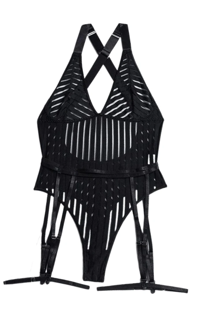 Strip See Bodysuit - Image 18