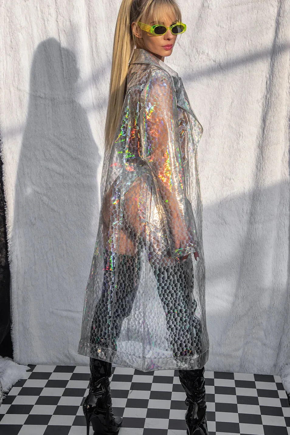 Transparent Trench Coat - Image 6