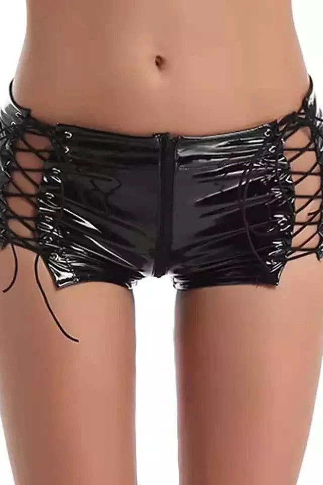 Wetlook Buckle Lingerie Set - Image 9